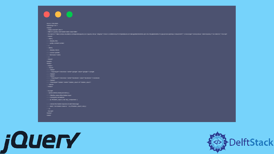 set-hidden-field-value-with-jquery-delft-stack